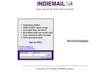 Tablet Screenshot of indiemail.com